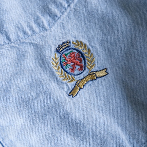 Vintage Tommy Hilfiger Button Up Chambray Shirt - Picture 2 of 4